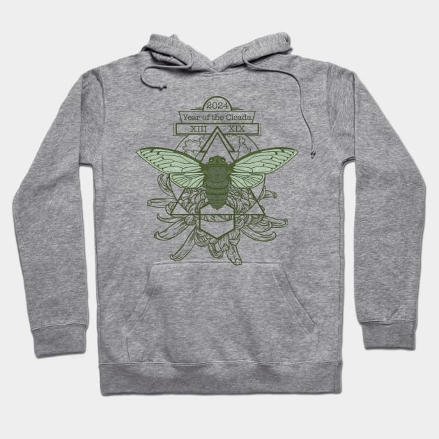 2024 Year of the Cicada Hoodie by RiaoraCreations